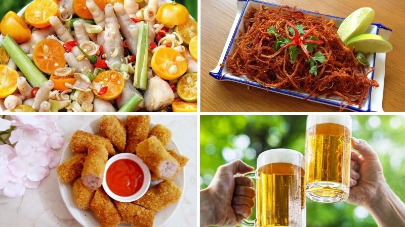Chuẩn bị chân gà sả tắc, khô bò, nem chua rán và đồ uống mát lạnh để tiếp sức đêm cổ vũ Chuẩn bị chân gà sả tắc, khô bò, nem chua rán và đồ uống mát lạnh để tiếp sức đêm cổ vũ
