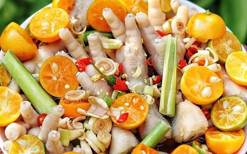 Chân gà sả tắc