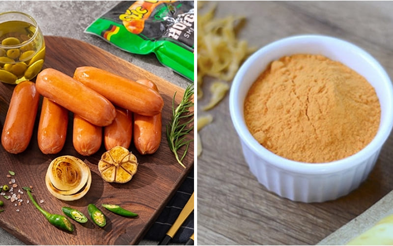 Cách 1: Xúc xích ăn liền lắc bột phô mai cay cay Cách 1: Xúc xích ăn liền lắc bột phô mai cay cay