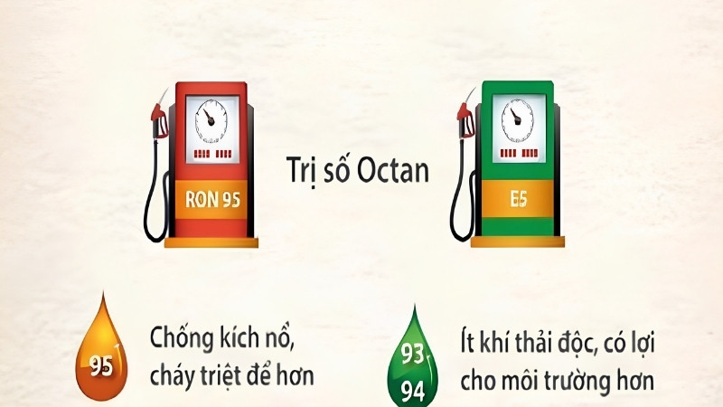 Khác biệt về trị số Octane và khả năng chống kích nổ