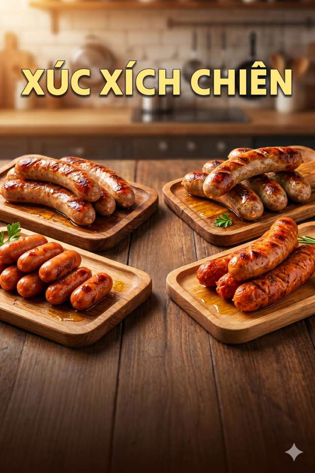 Xúc xích chiên loại nào ngon? Top 10 thương hiệu vỏ giòn mọng nước