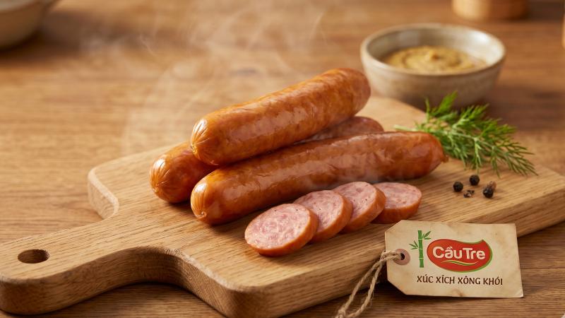 Xúc xích xông khói Cầu Tre Xúc xích xông khói Cầu Tre