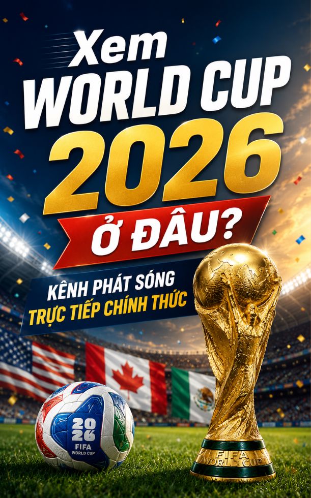 Xem World Cup 2026 ở đâu? Kênh phát sóng trực tiếp chính thức