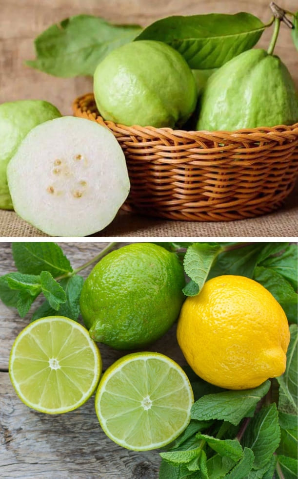 Ổi và chanh cái nào nhiều vitamin C hơn? So sánh giá trị dinh dưỡng chi tiết