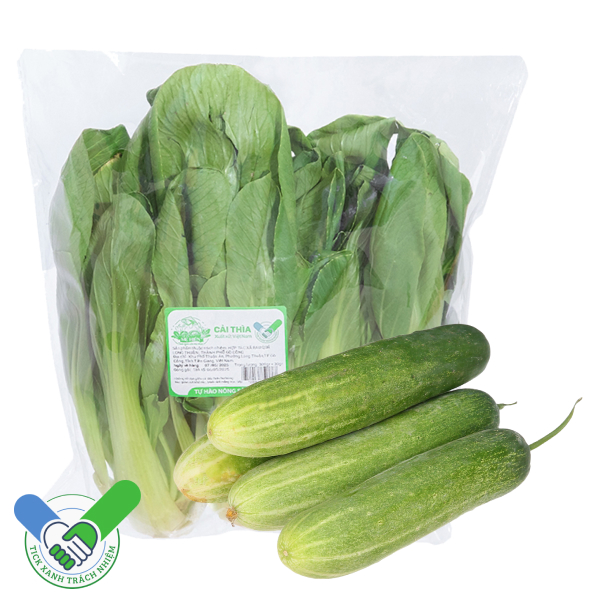 Combo tiết kiệm (Dưa leo 1kg + Cải thìa 300g)
