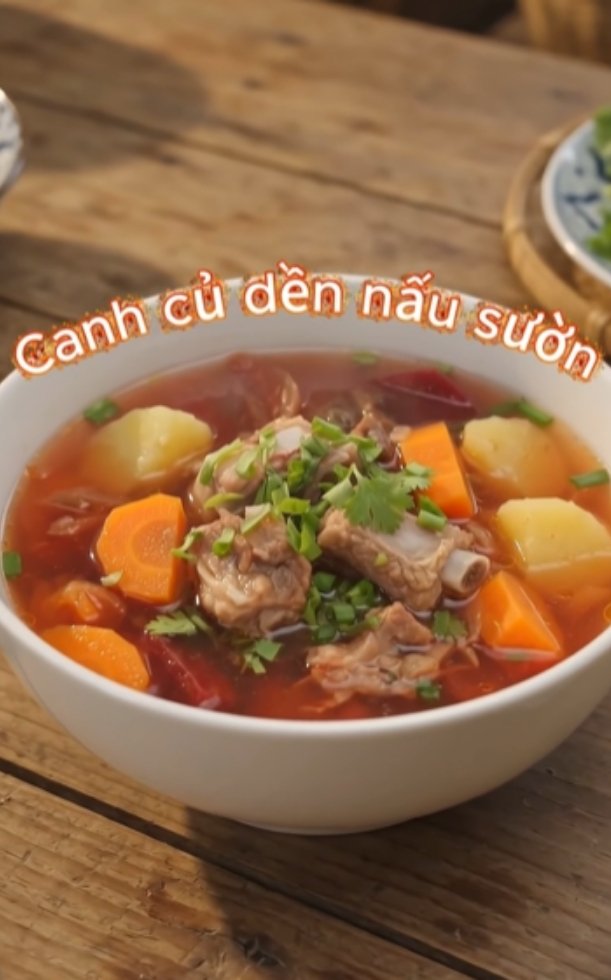 2 cách nấu canh củ dền với sườn đơn giản, bổ dưỡng