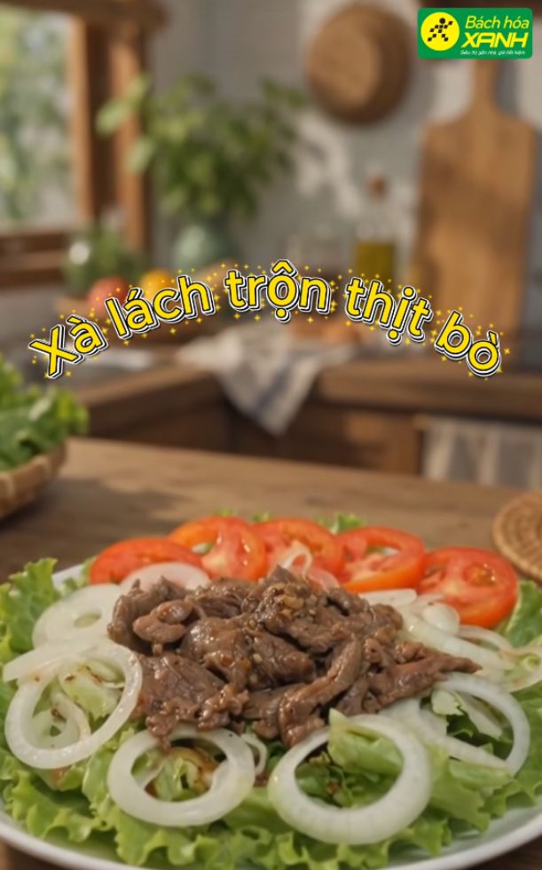 Chống ngấy bữa ăn với Salad trộn thịt bò dễ làm tại nhà