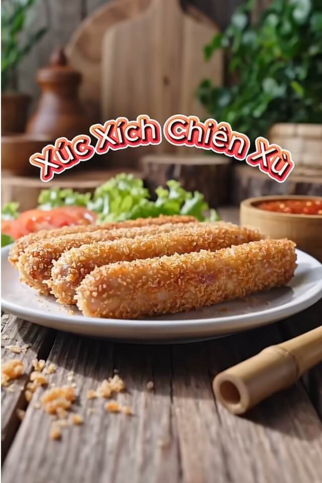 Cách làm xúc xích chiên xù giòn giòn, ăn hoài không ngán