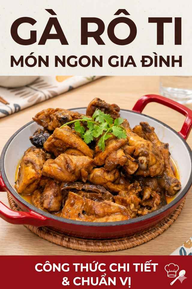 Hướng dẫn làm món gà rô ti ăn cơm hay bánh mì đều ngon