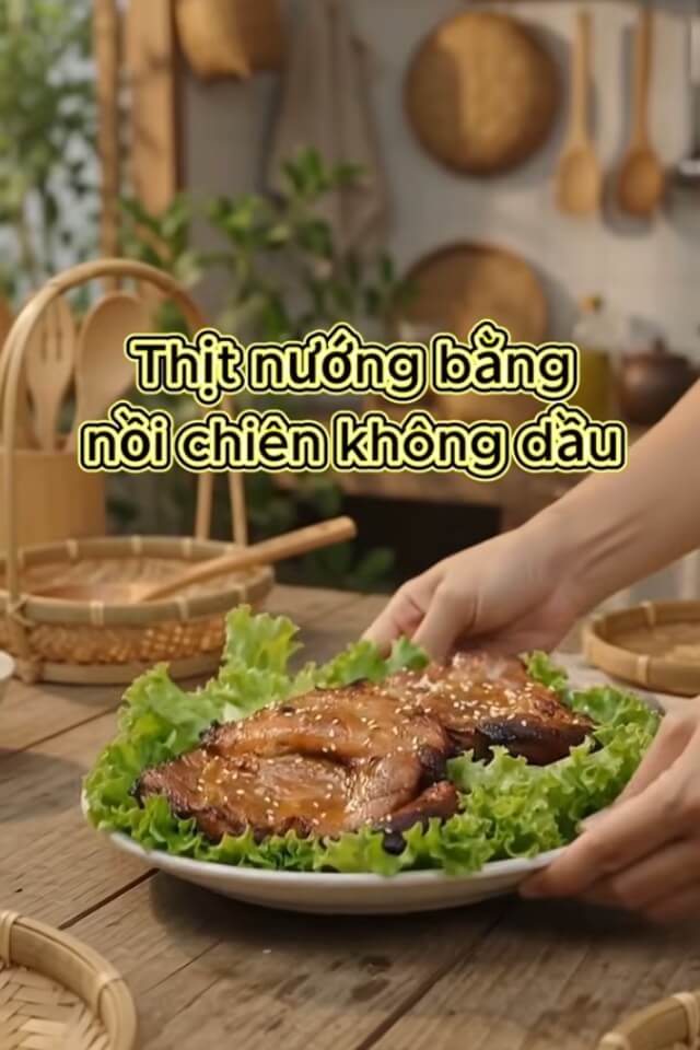 6 cách làm thịt nướng bằng nồi chiên không dầu thơm ngon, tiện lợi