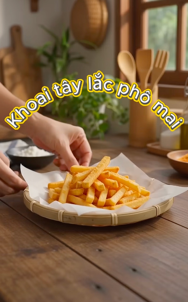 2 cách làm khoai tây lắc phô mai thơm ngon, dễ làm