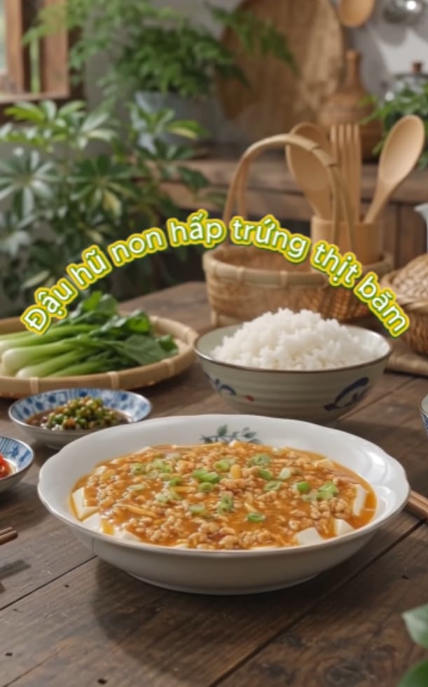 2 cách làm đậu hũ non hấp trứng thịt bằm, thơm ngon lạ miệng