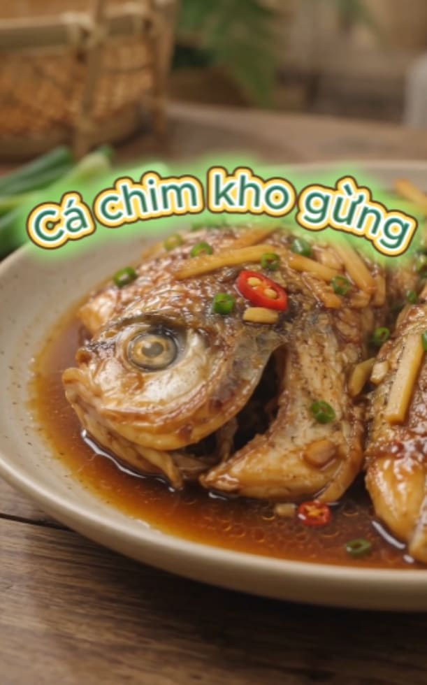 2 cách làm cá chim kho gừng ớt đơn giản, hấp dẫn