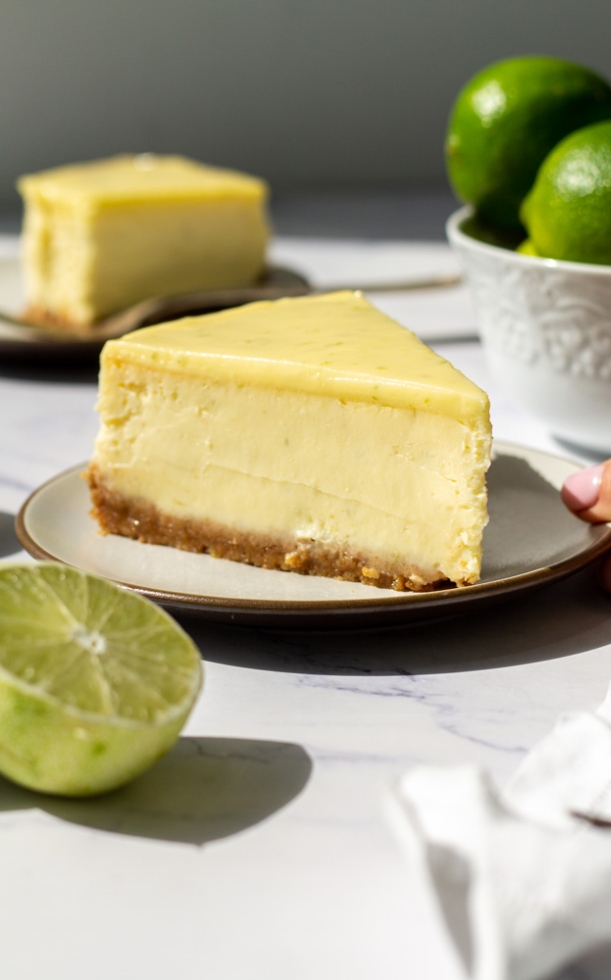 Cách làm bánh cheesecake chanh xanh (lime cheesecake) chua thanh, ít ngọt