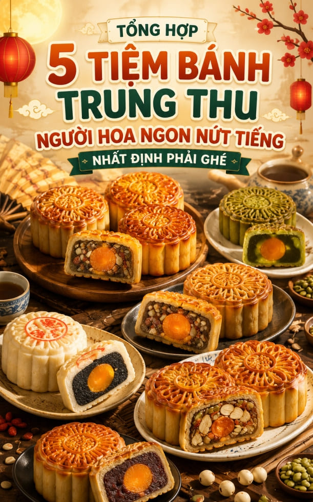Tổng hợp 5 tiệm bánh Trung Thu người Hoa ngon nứt tiếng nhất định phải ghé