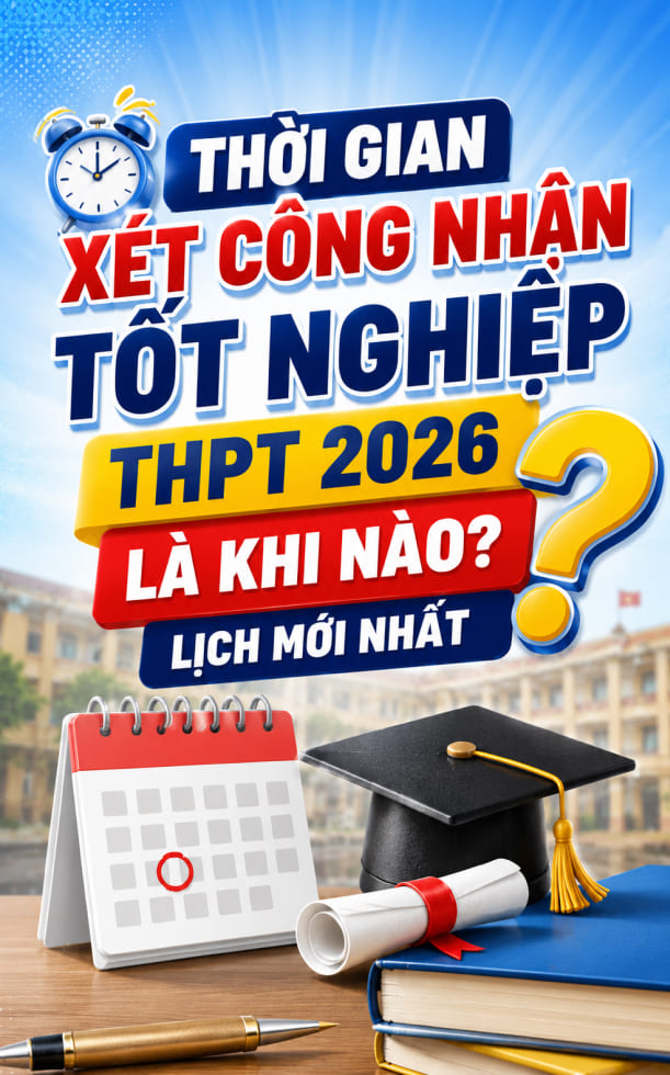 Thời gian xét công nhận tốt nghiệp THPT 2026 là khi nào? Lịch mới nhất