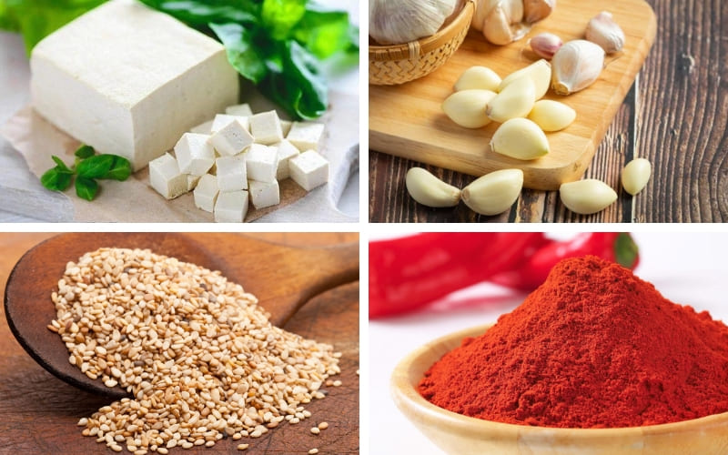 Nguyên liệu quen thuộc tạo nên món ăn đậm vị.