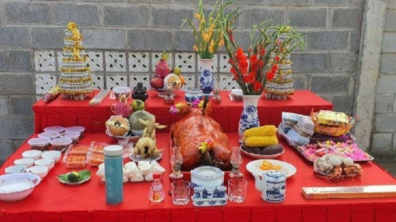 Mâm lễ động thổ cơ bản