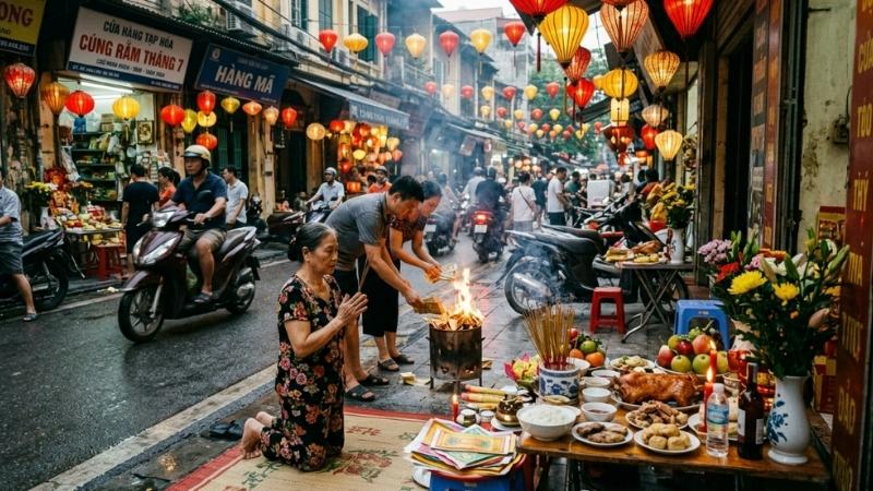 Bài văn khấn cúng cô hồn là lời mời các vong linh thụ hưởng lễ vật, cầu bình an