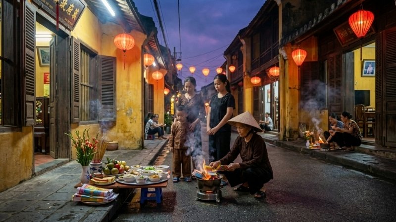 Cúng cô hồn tháng 7 giúp đỡ các vong linh lang thang, cầu bình an cho gia đình