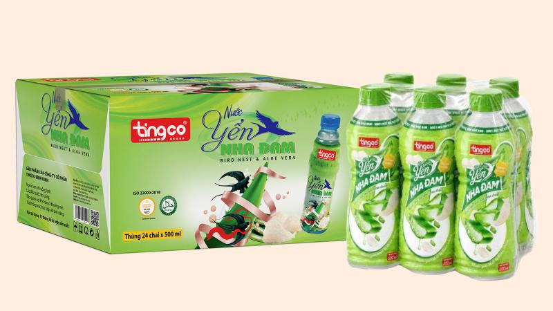 Hàm lượng calo trong một chai nước yến nha đam Tingco