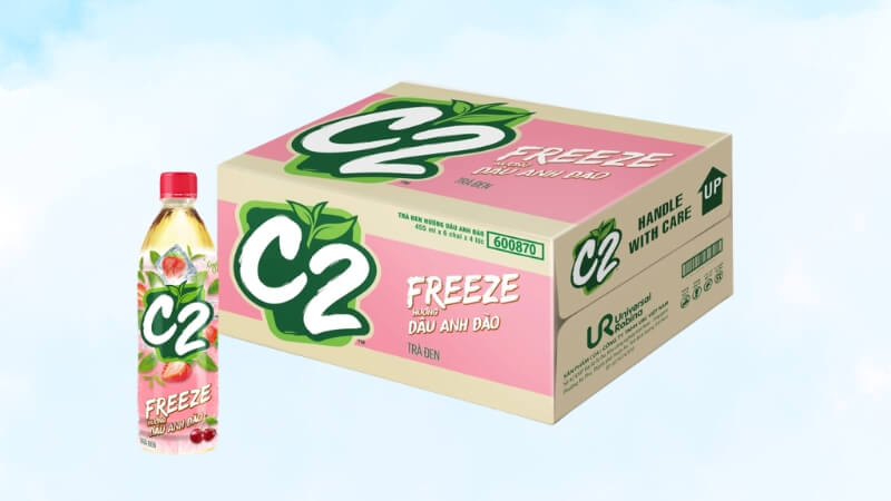 Uống trà C2 dâu anh đào có béo không?