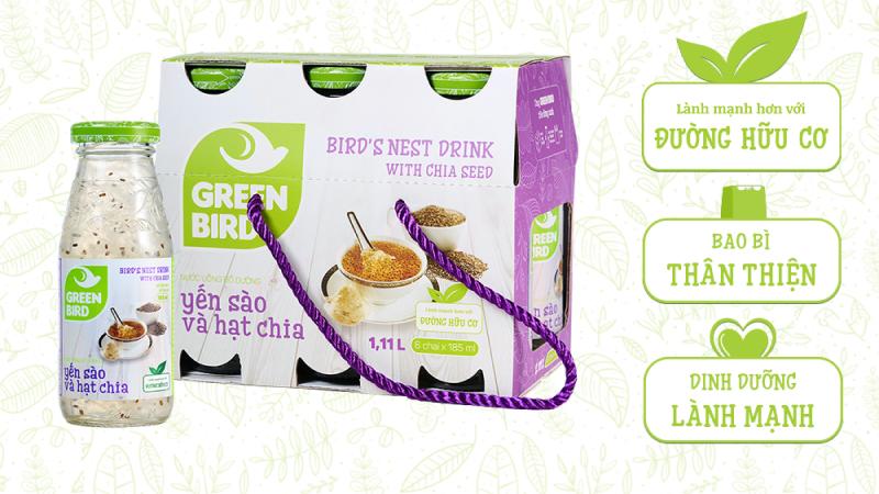 Cách nhận biết yến sào hạt chia Green Bird chính hãng
