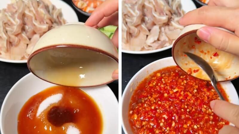 Pha nước sốt trộn gỏi