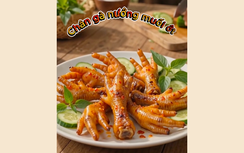 Grilled Chicken Feet Preparation