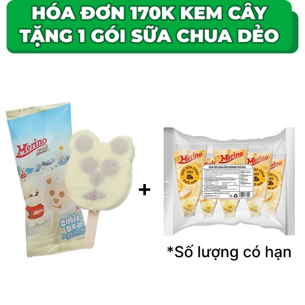 Kem Milky Chocolate Merino Kool Cutie Bear cây 64g