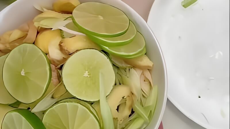 Cách ngâm chanh sả gừng đường phèn