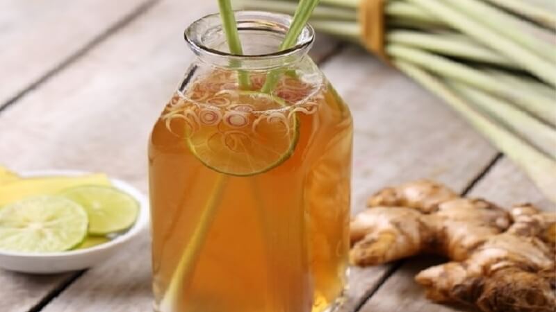 Cách nấu nước sả gừng giải độc gan