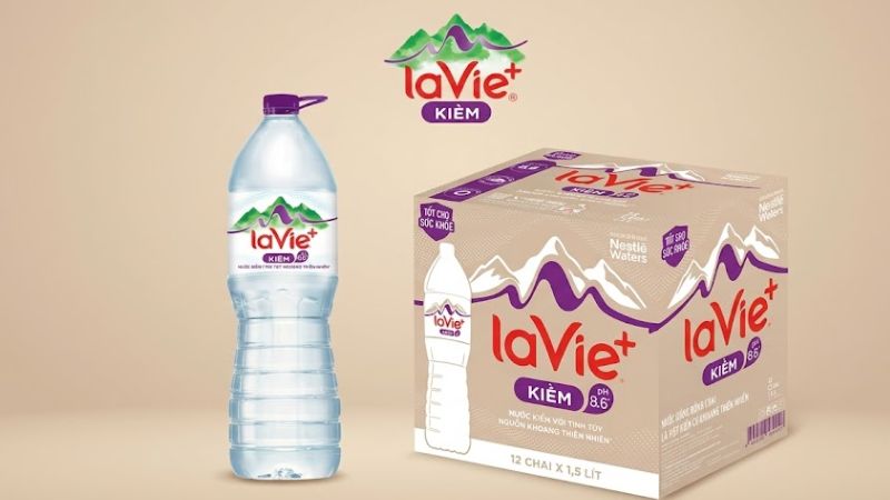 Thành phần dinh dưỡng trong nước kiềm có khoáng La Vie + 1.5 lít