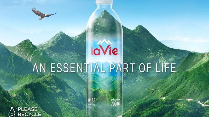 La Vie là thương hiệu nước khoáng hàng đầu tại Việt Nam
