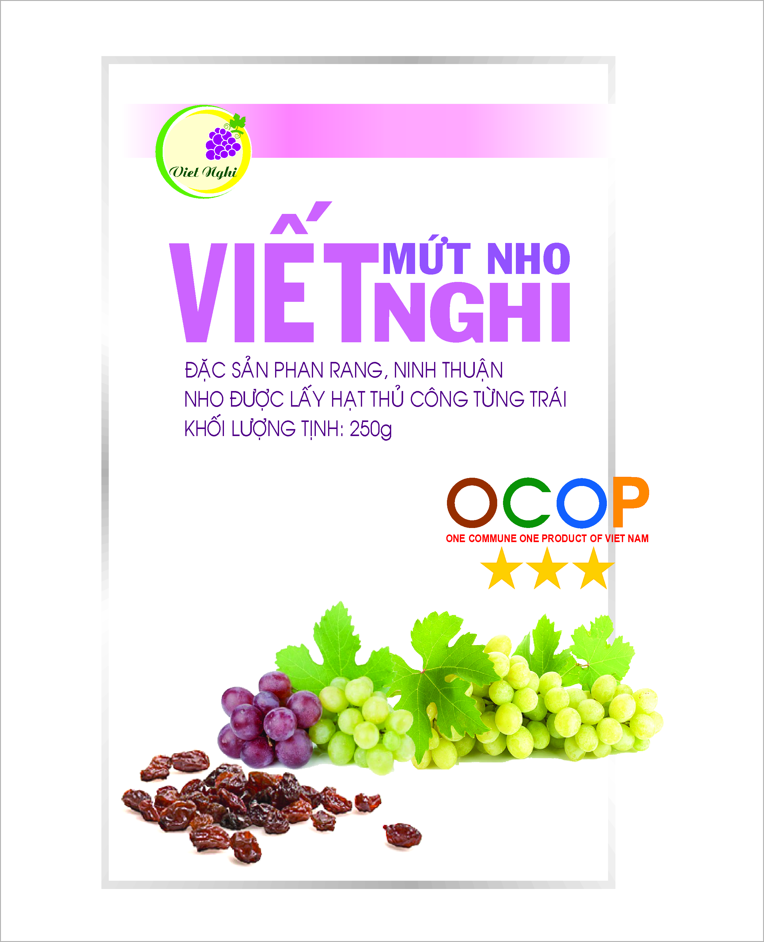 MỨT NHO VIẾT NGHI 250G
