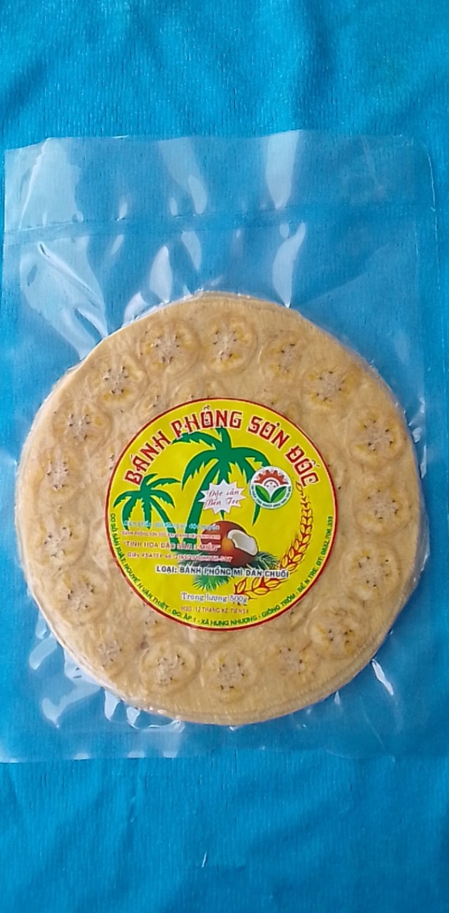 Bánh phồng dán chuối