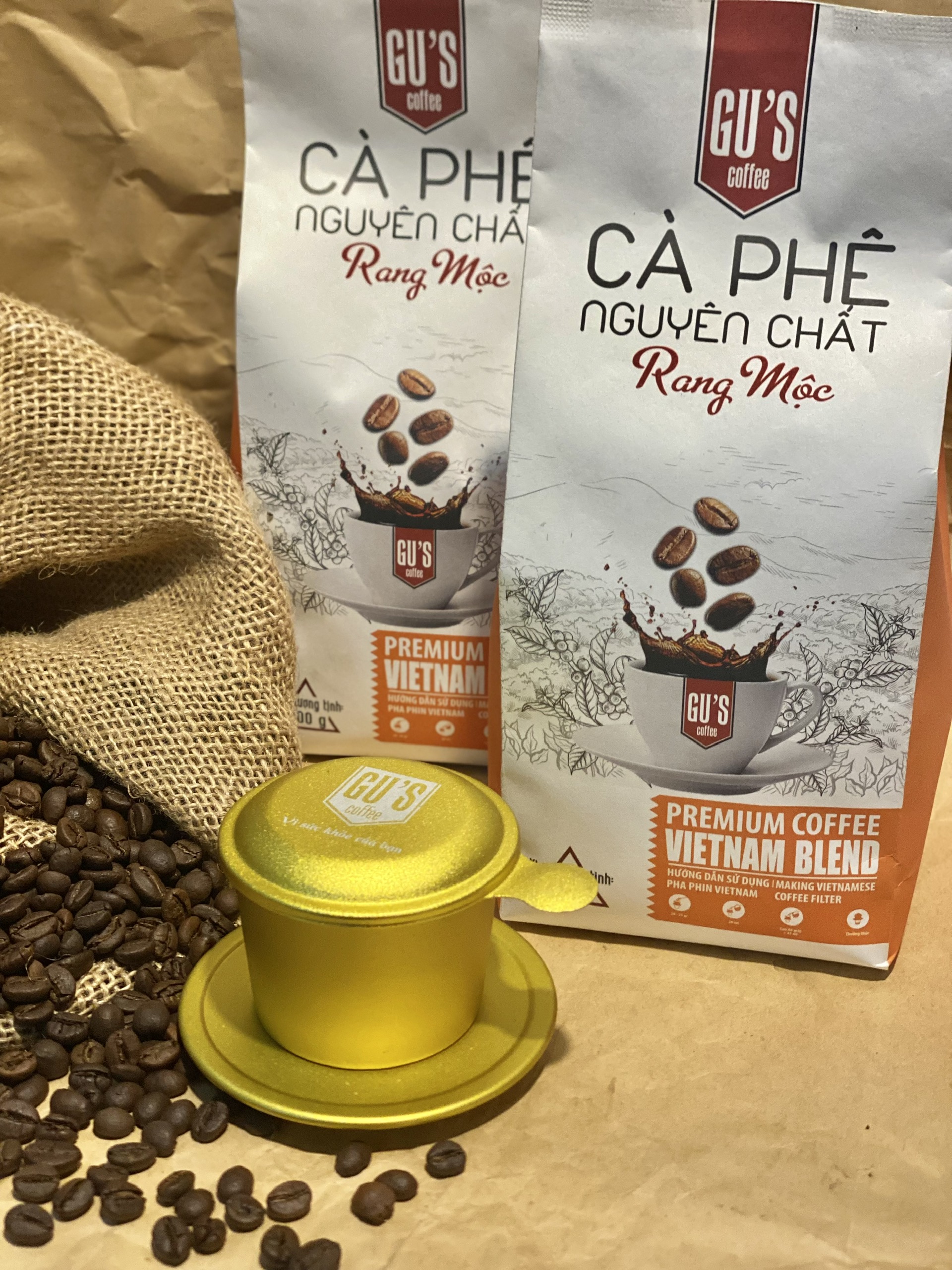 Cà Phê nguyên chất rang mộc Robusta Honey - Gói 500gr