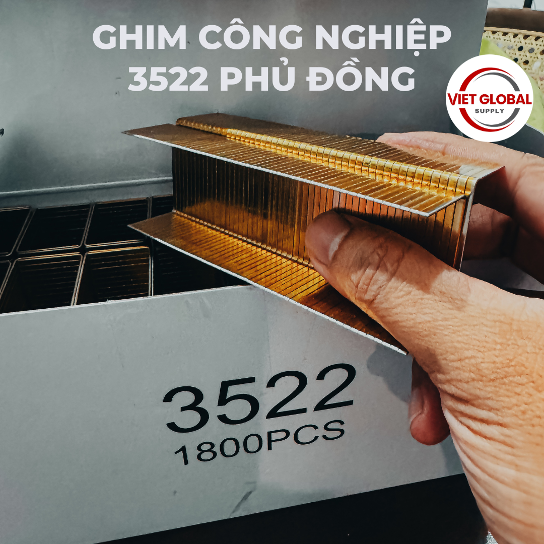 GHIM ĐINH U CÔNG NGHIỆP 3522 PHỦ ĐỒNG NHẬP KHẨU CHÍNH NGẠCH | GHIM THÙNG SẦU RIÊNG TRÁI CÂY XUẤT KHẨU VGS