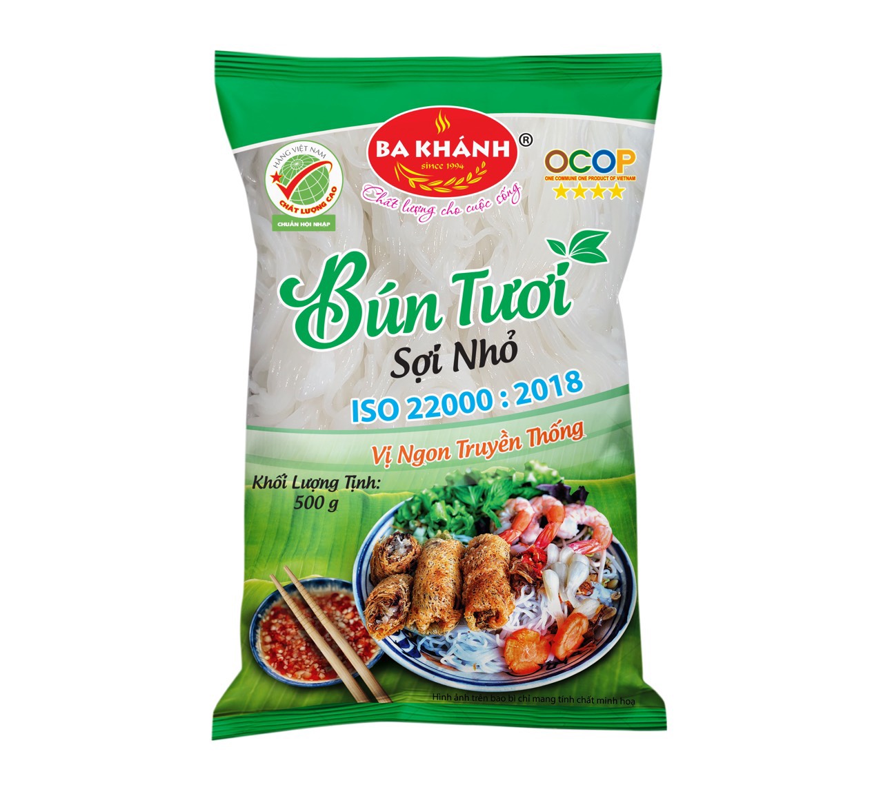 BÚN TƯƠI SỢI NHỎ GÓI 500GRAM