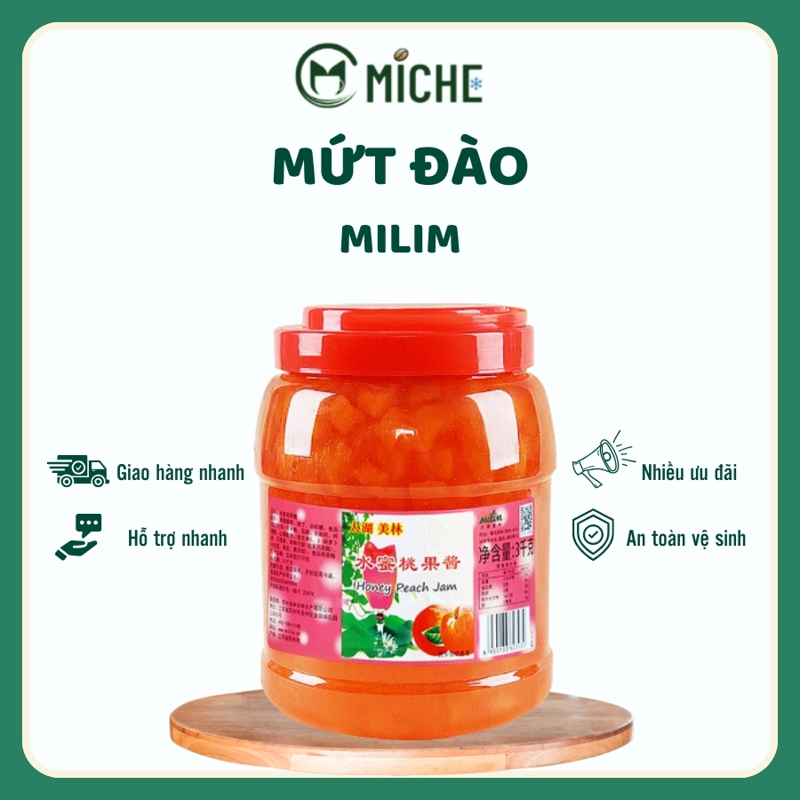 Mứt Đào, MilLim, 3kg