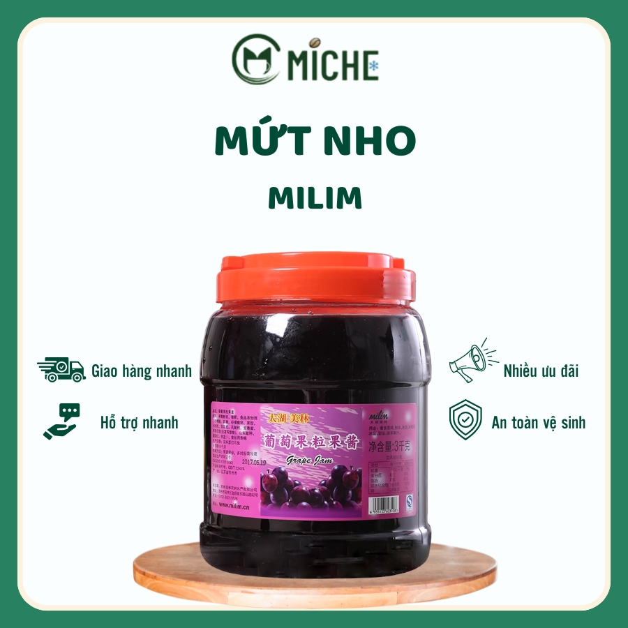 Mứt Nho, MiLim, 3kg
