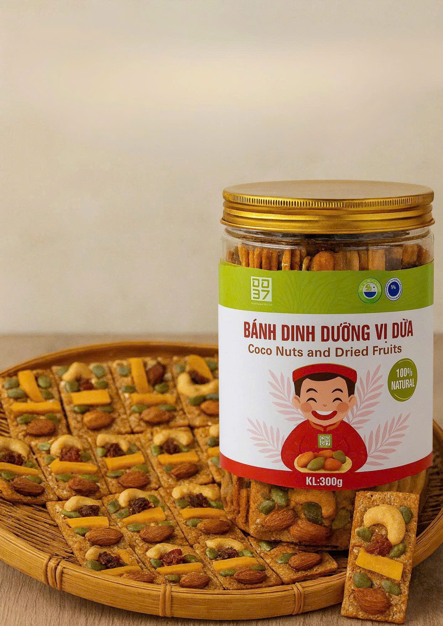 Bánh dinh dưỡng vị dừa
