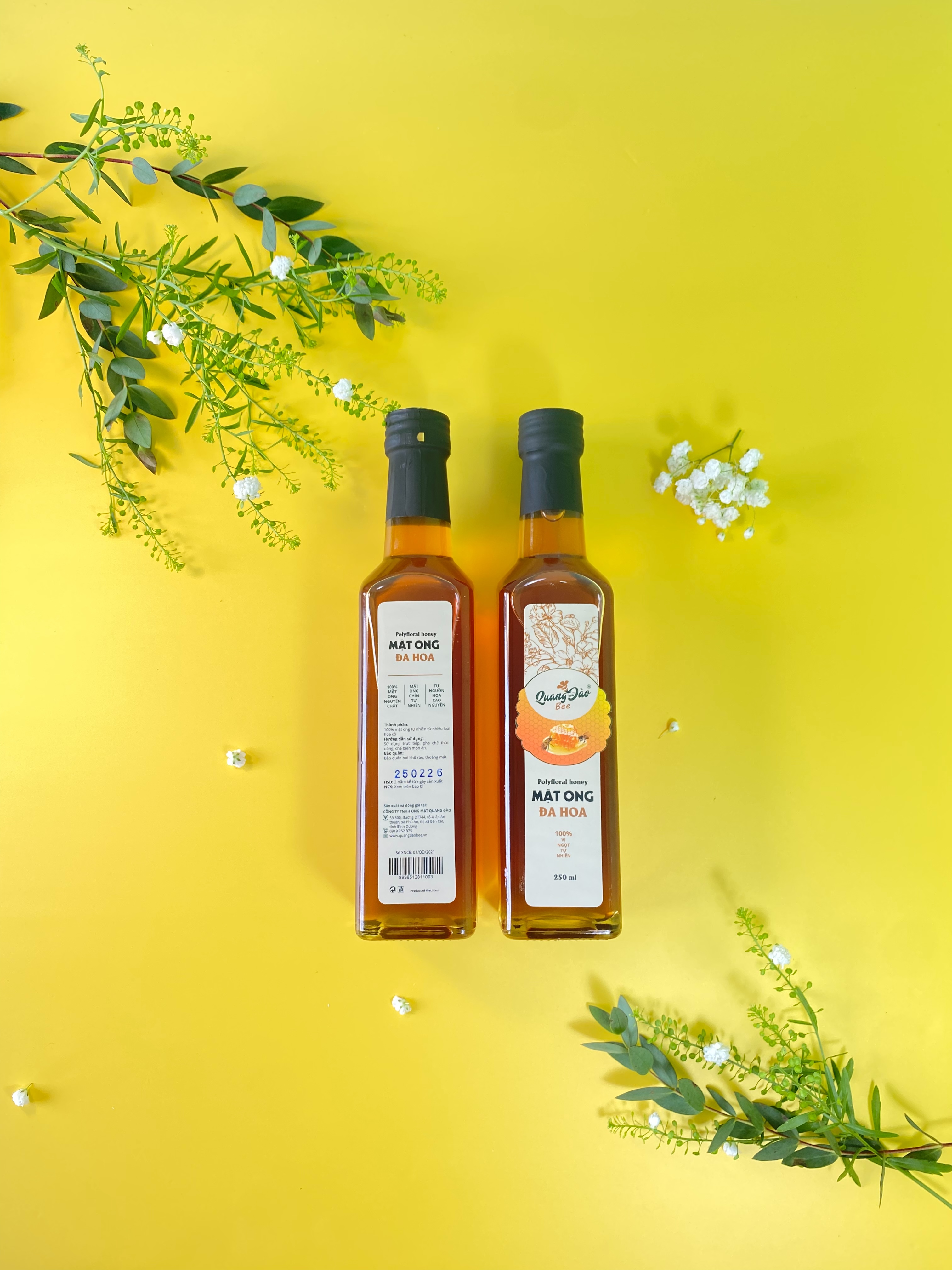 Mật ong đa hoa Quang Đào Bee 250ml
