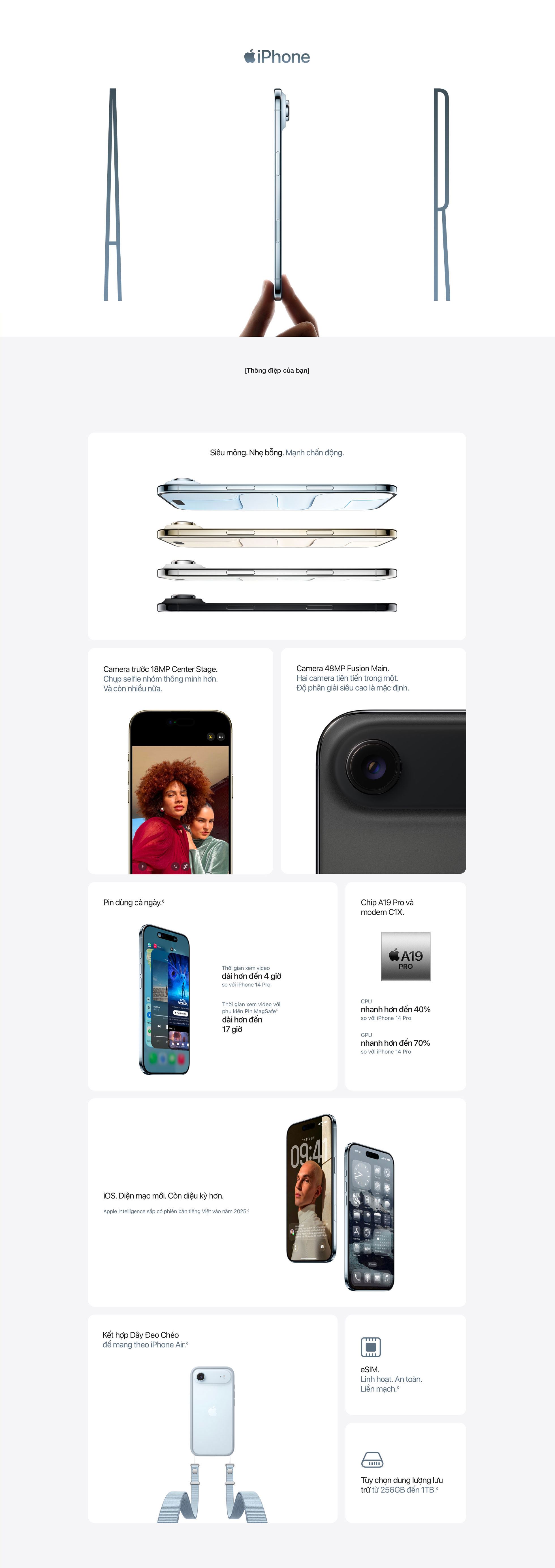 iPhone Air - Giới thiệu