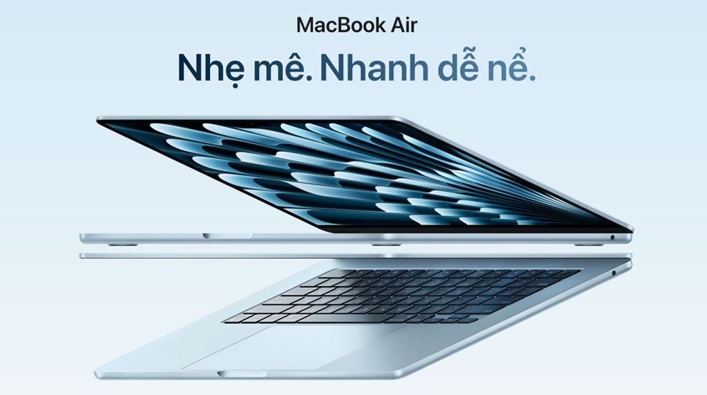 MacBook Air 15 inch M4 32GB/1TB 2025 mới, giá rẻ, góp 0%