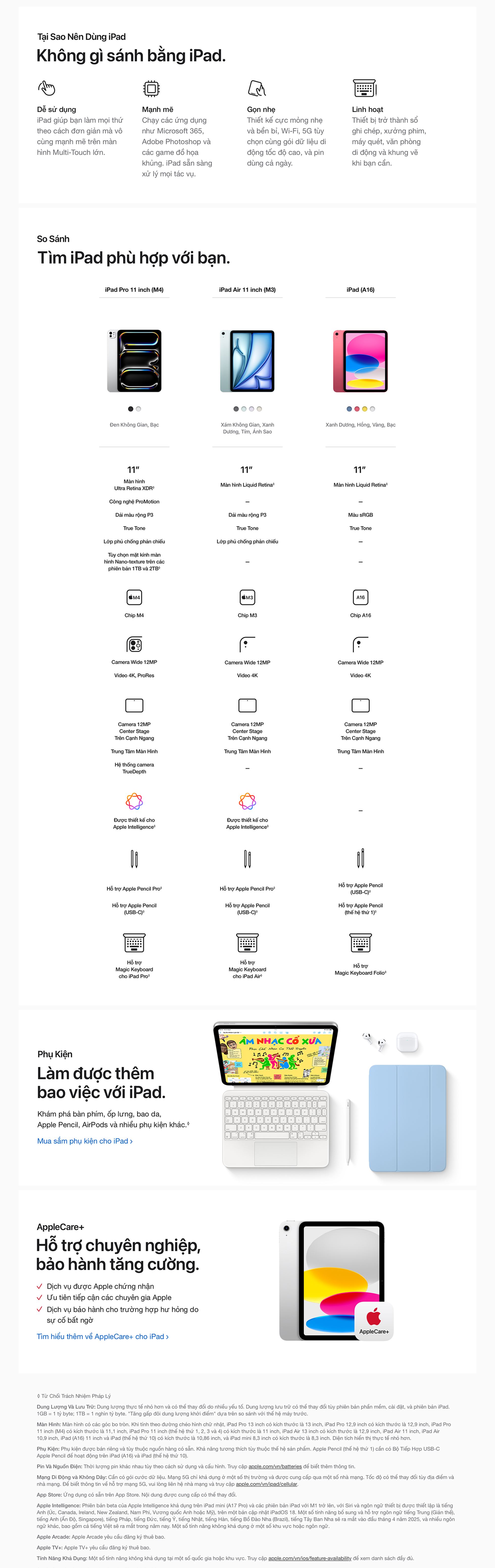 iPad 11 (A16) 5G 256GB - So Sánh