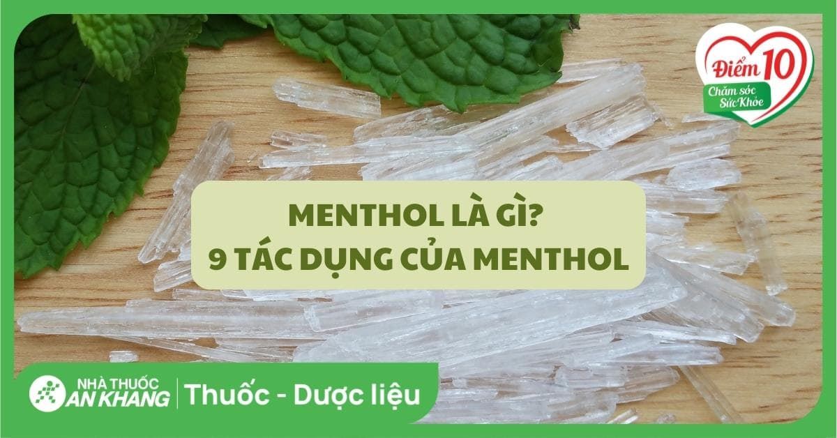 Menthol là gì? 9 tác dụng của menthol và lưu ý khi sử dụng