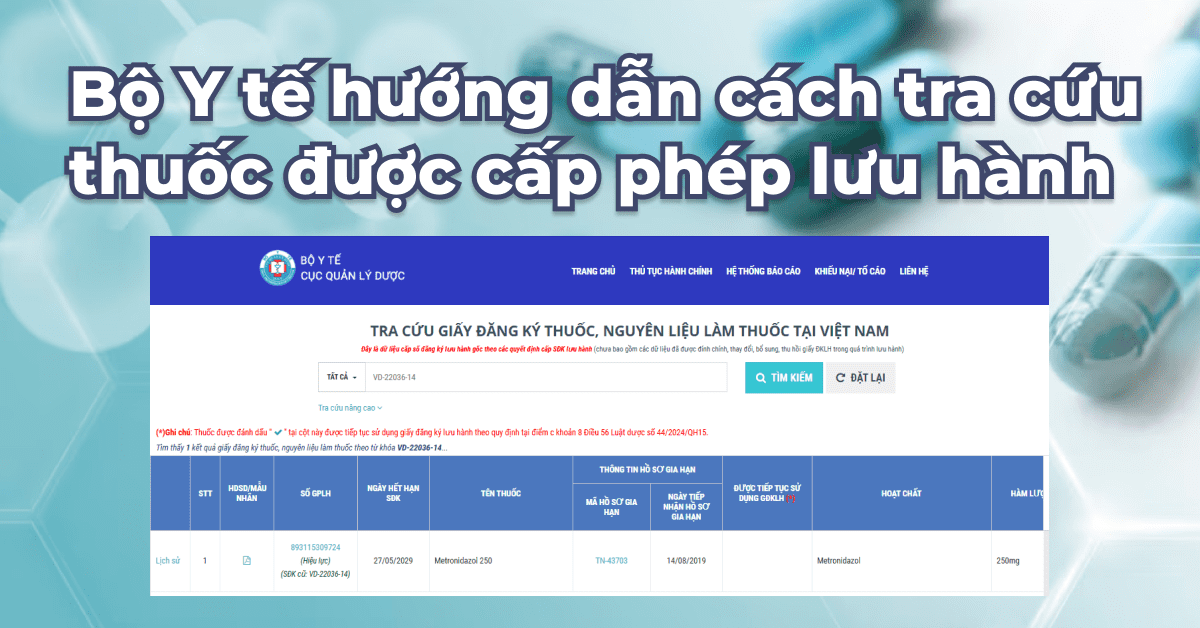 Bộ Y tế hướng dẫn tra cứu thuốc được cấp phép lưu hành và lưu ý quan trọng để tránh mua phải thuốc giả