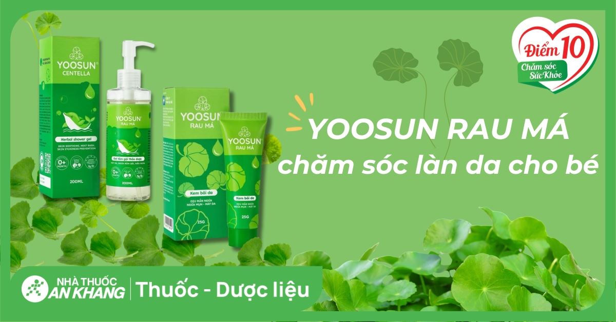 Yoosun Rau Má - Giải pháp chăm sóc mát lành làn da cho bé