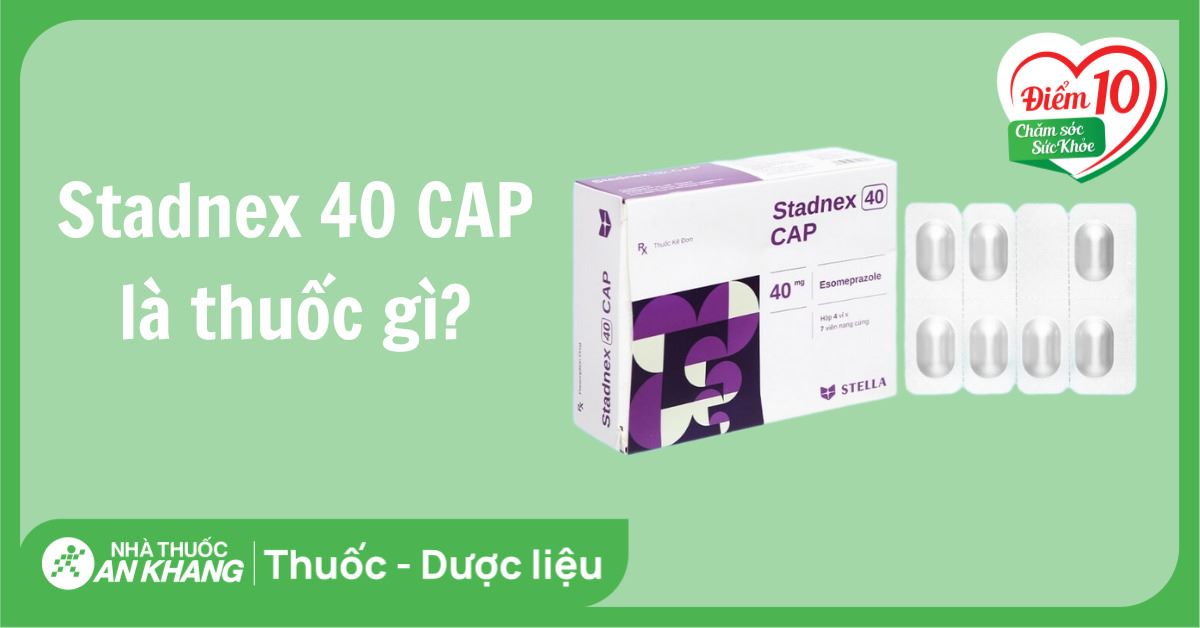 Stadnex 40 CAP: Công dụng, cách dùng và chống chỉ định